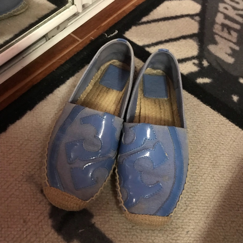 Tory Burch light blue espadrilles